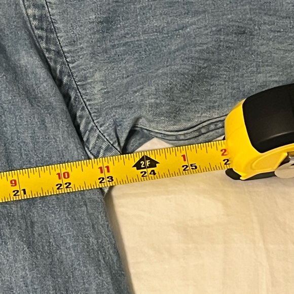 Vintage Polo Sportsman 1/4 Zip Light Denim Shirt - Picture 9 of 9